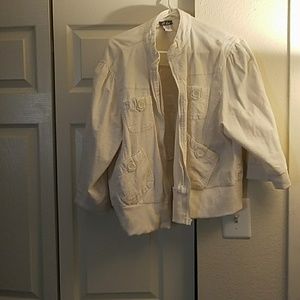 Off white gently used jacket